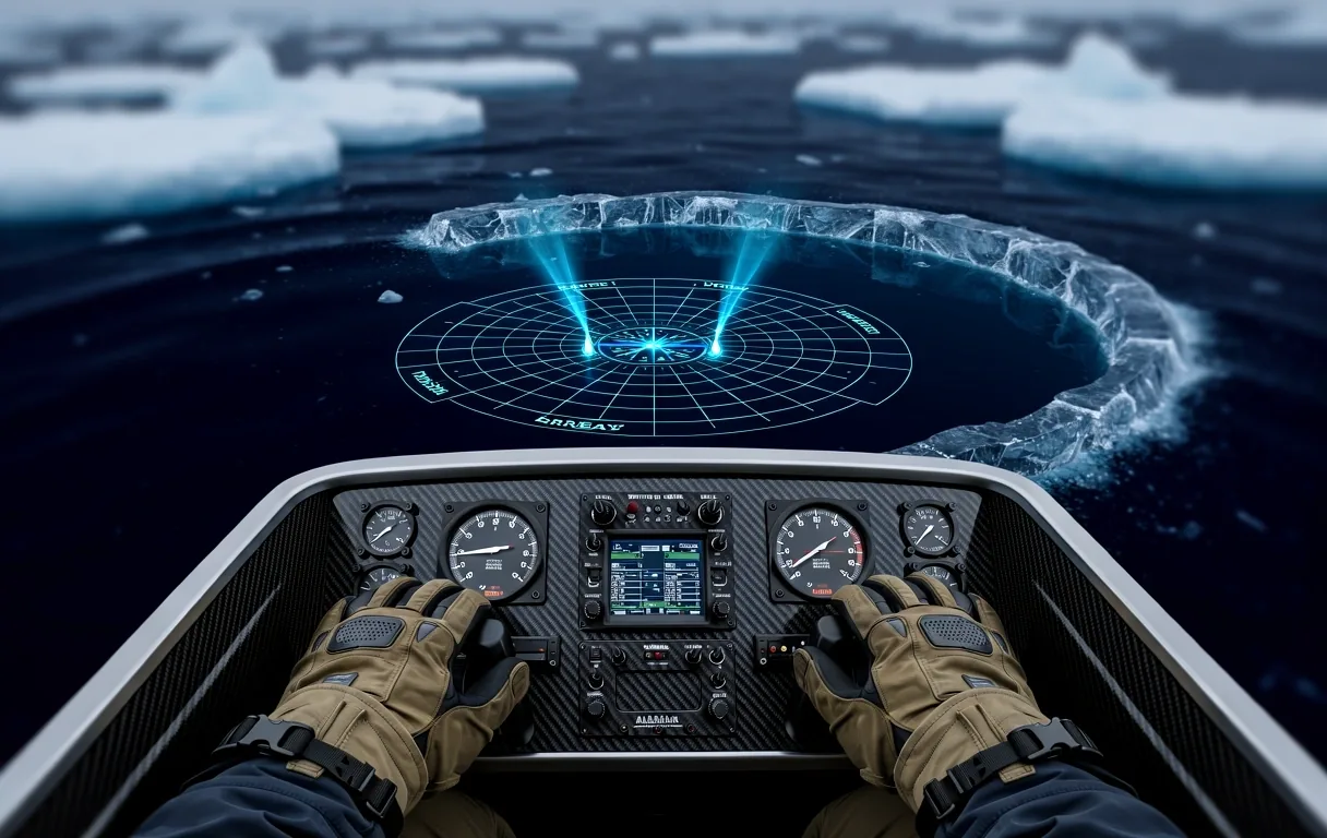 Technical gear for arctic fishing adventure
